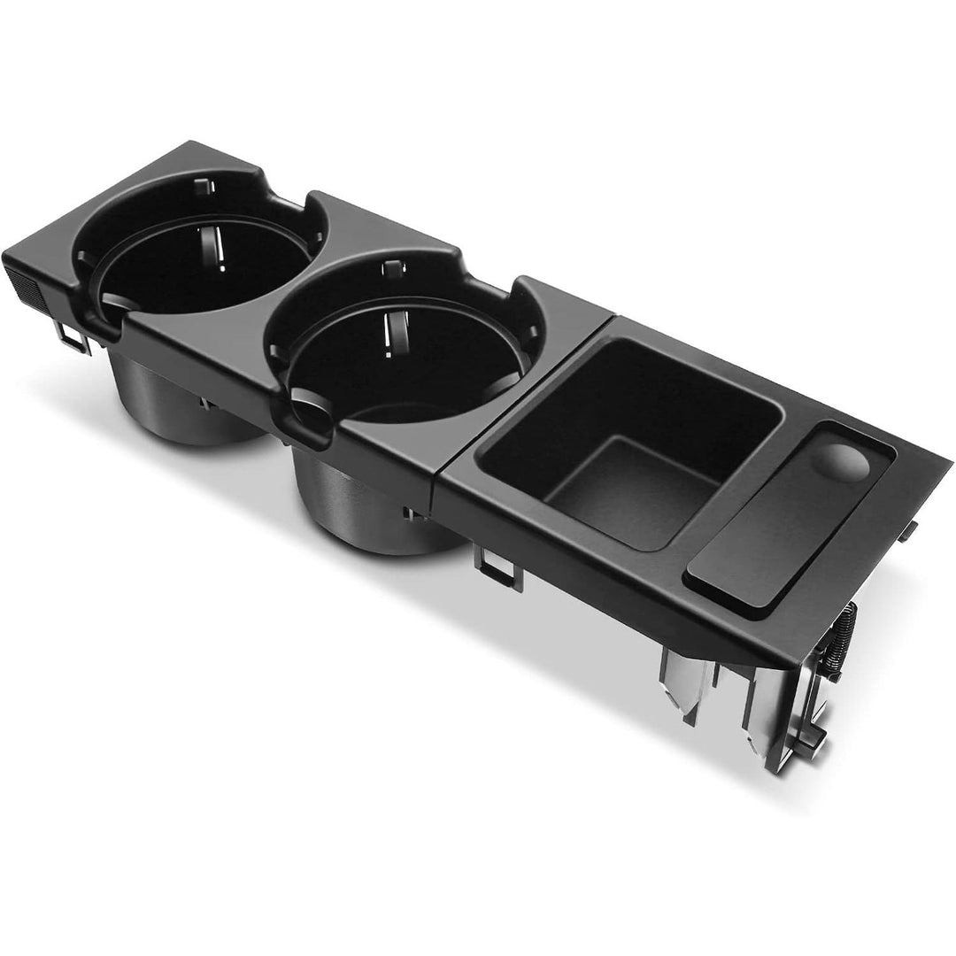 Black Front Console Dual Cup Holder for BMW E46 3 Series - Just Closeouts Canada Inc.