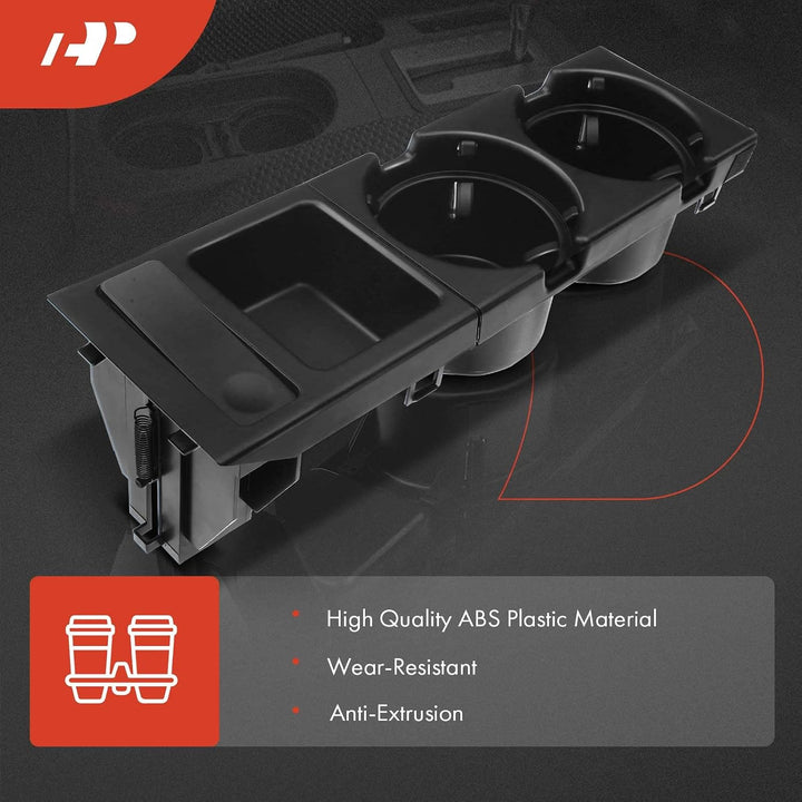 Black Front Console Dual Cup Holder for BMW E46 3 Series - Just Closeouts Canada Inc.