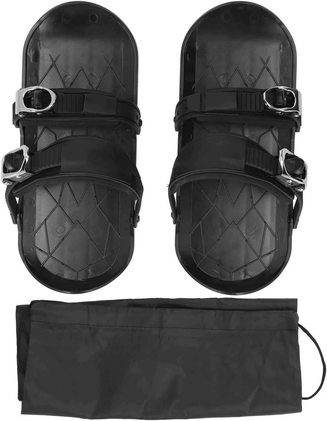 Black adjustable mini ski skates, view 6