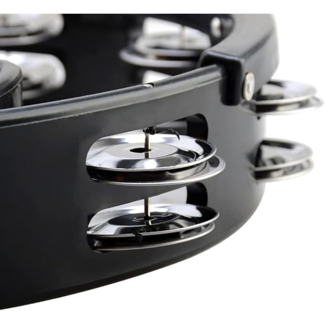 Black Mountable Tambourine and 7-Inch Cowbell Set - Just Closeouts Canada Inc.