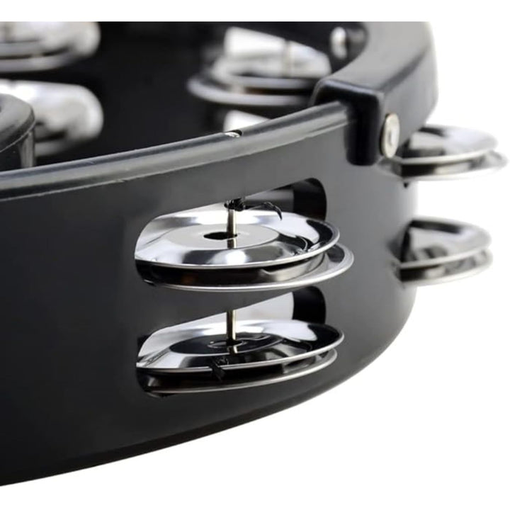 Black Mountable Tambourine and 7-Inch Cowbell Set - Just Closeouts Canada Inc.