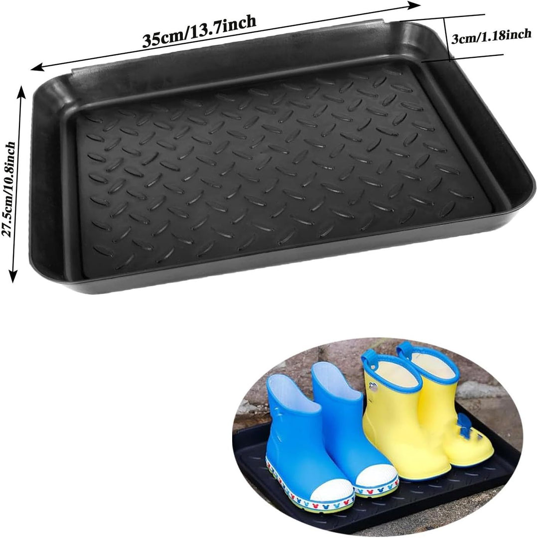 Black Raised-Edge Boot and Shoe Trays, 5-Pack - Just Closeouts Canada Inc.X004LXB5E3