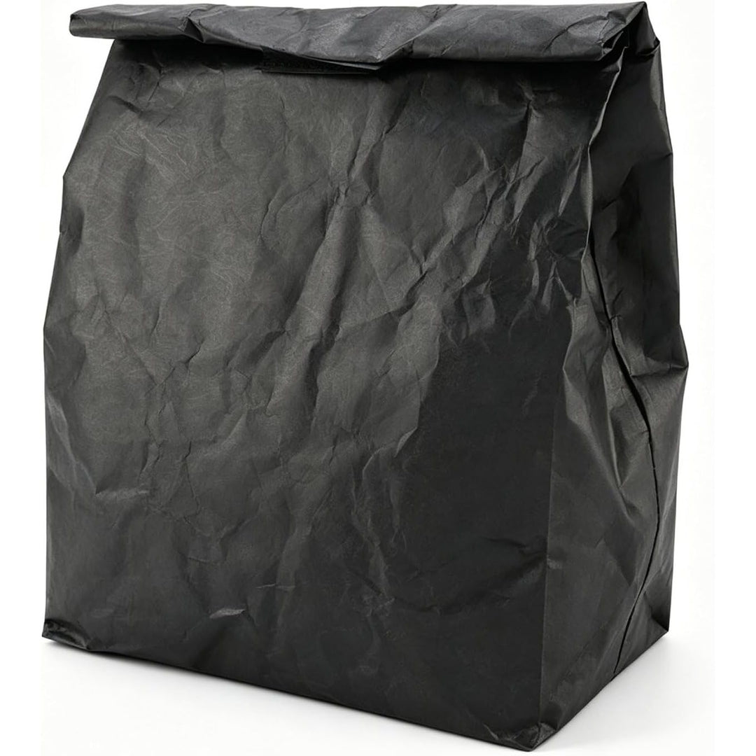 Black Reusable Insulated Lunch Bag, Paper-Style, 31 × 30 cm - Just Closeouts Canada Inc.X003Q4Q63N