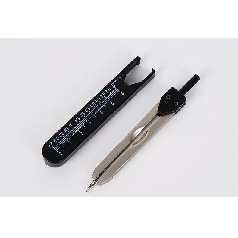 Black Stainless Steel ECG Caliper with Ruler Cover - Just Closeouts Canada Inc.X00482CPY1
