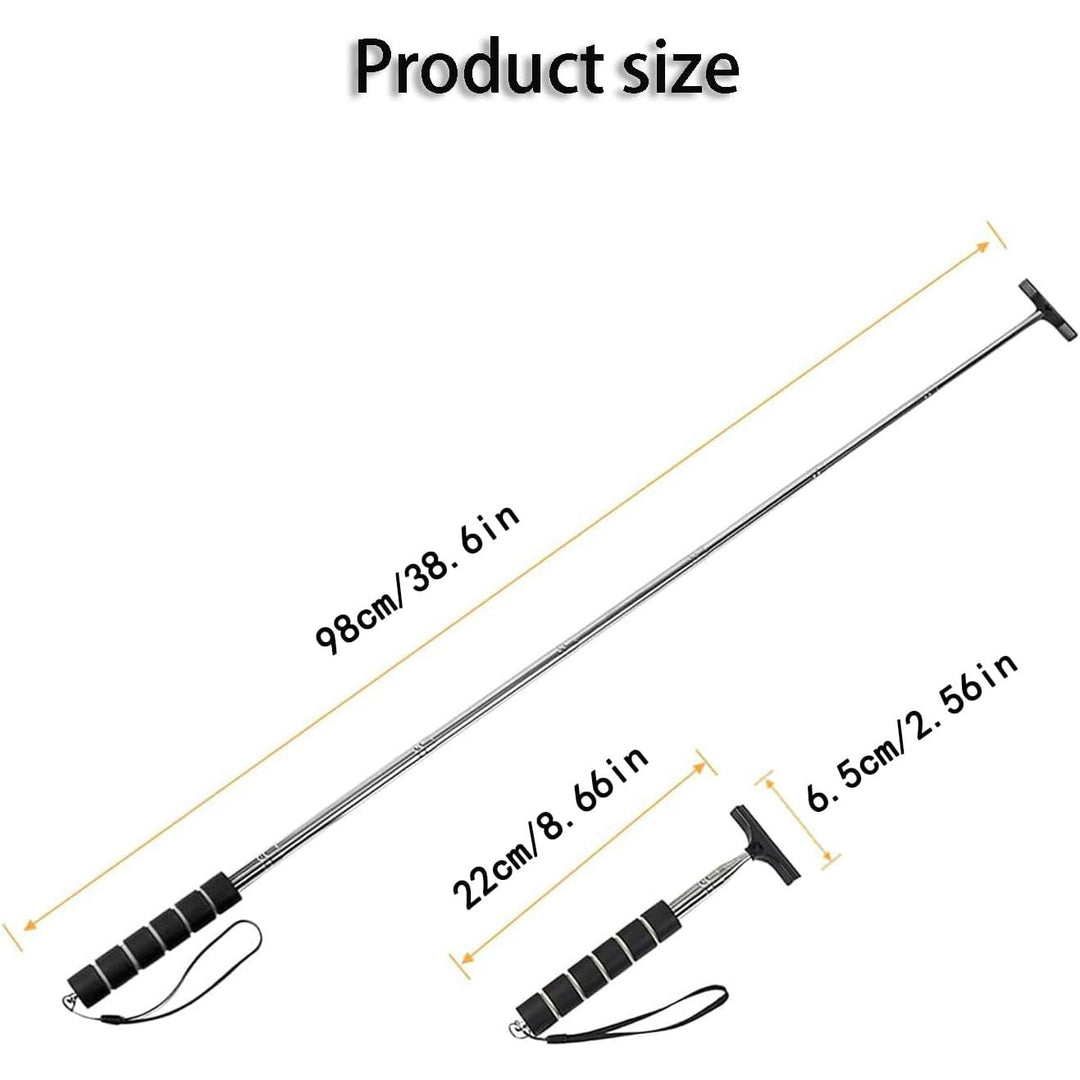 Black telescopic car mirror wiper, view 2