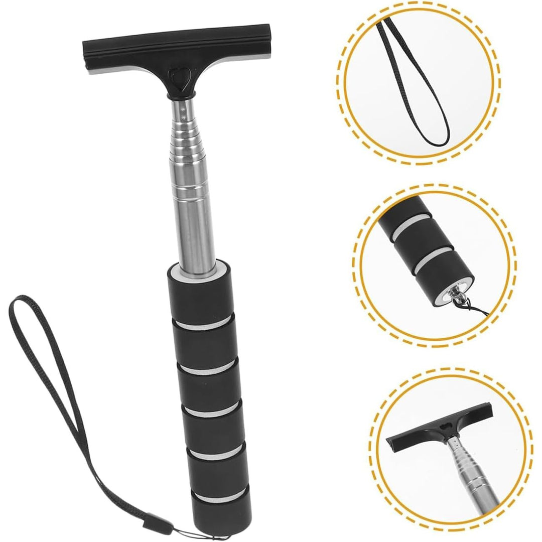 Black telescopic car mirror wiper, view 4