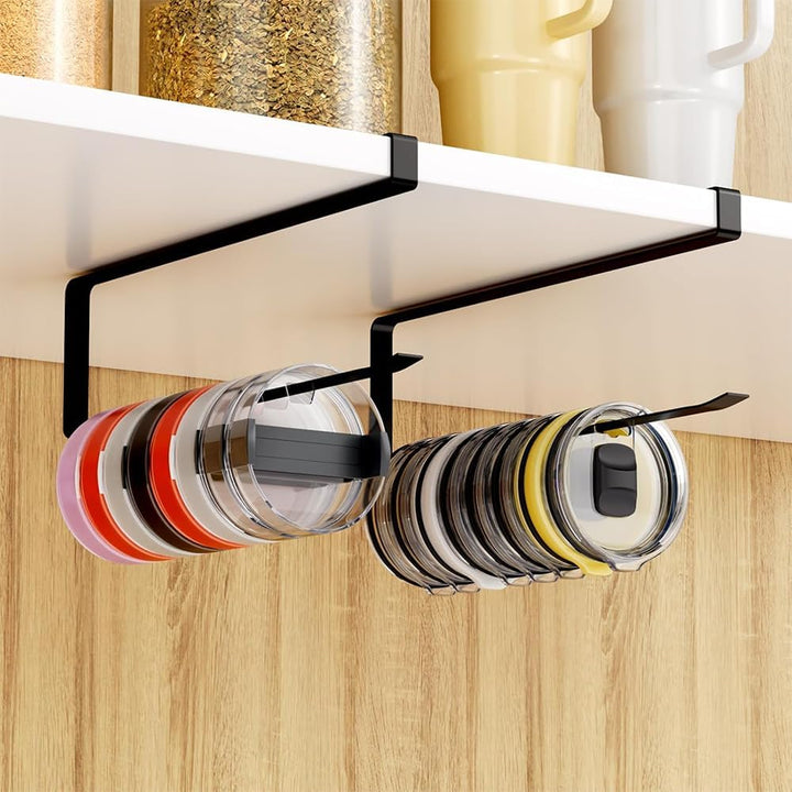 Black Under-Cabinet Tumbler Lid and Paper Towel Holder - Just Closeouts Canada Inc.