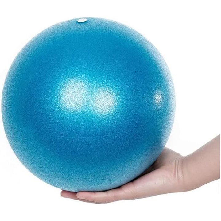 Blue 9-Inch Mini Pilates Exercise Ball with Inflation Straw - Just Closeouts Canada Inc.