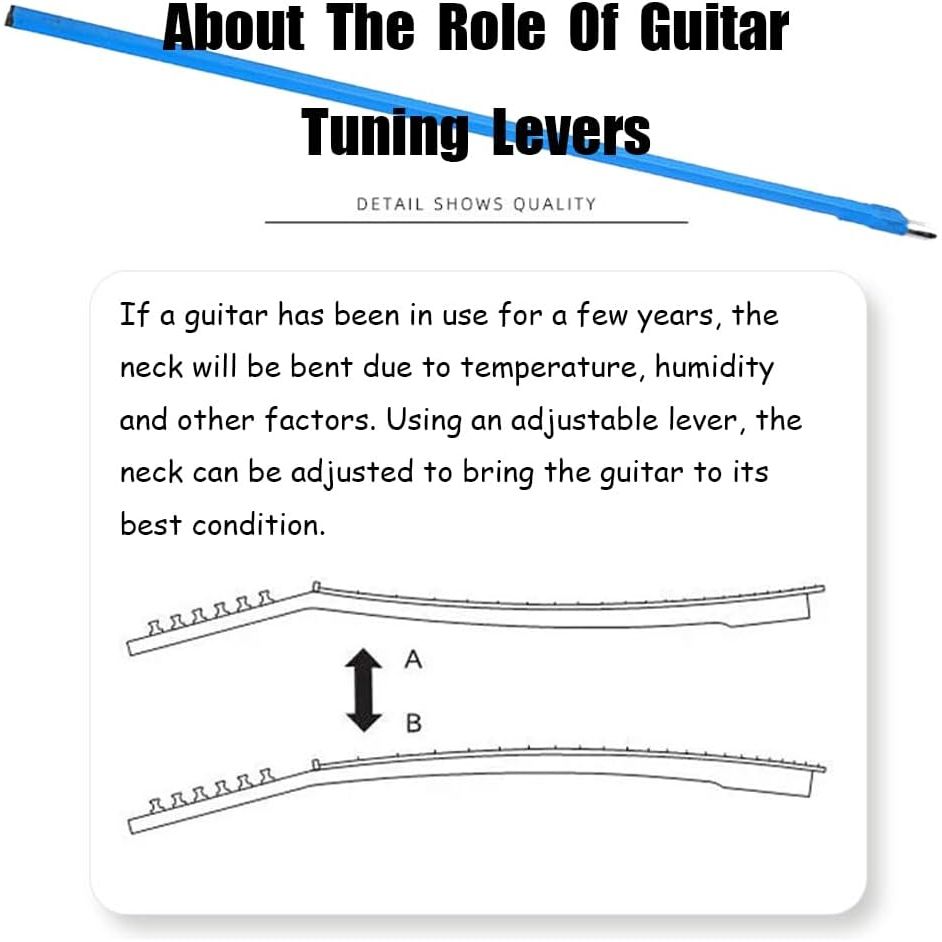 Blue Two-Way Guitar Truss Rod, 42 cm, with L Wrench - Just Closeouts Canada Inc.X004GZL9T7