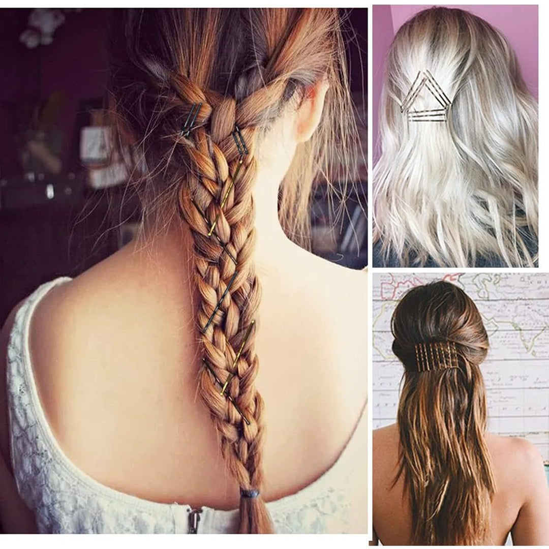 Bobby Pins, 200Count Brown Hair Pins Hairpins with Box for Women Lady Girls Kids Hair Pin Invisible Wave Hairgrip Barrette Hairclip Bulk Hair Accessories (Brown,2.2 Inch) - Just Closeouts Canada Inc.