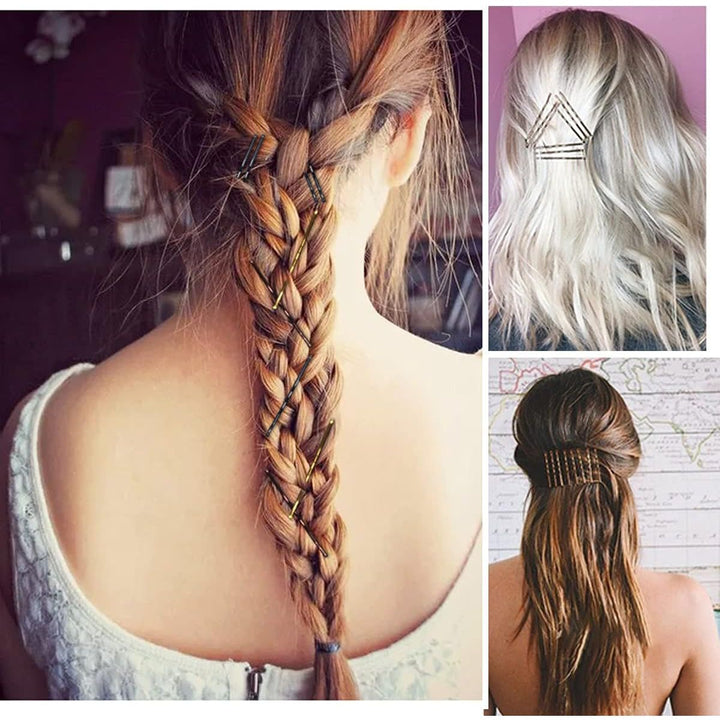 Bobby Pins, 200Count Brown Hair Pins Hairpins with Box for Women Lady Girls Kids Hair Pin Invisible Wave Hairgrip Barrette Hairclip Bulk Hair Accessories (Brown,2.2 Inch) - Just Closeouts Canada Inc.