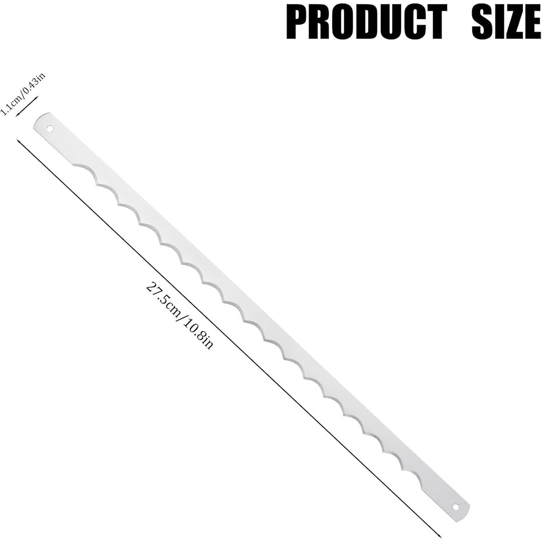 Stainless serrated bread knife replacement blade, source view 2