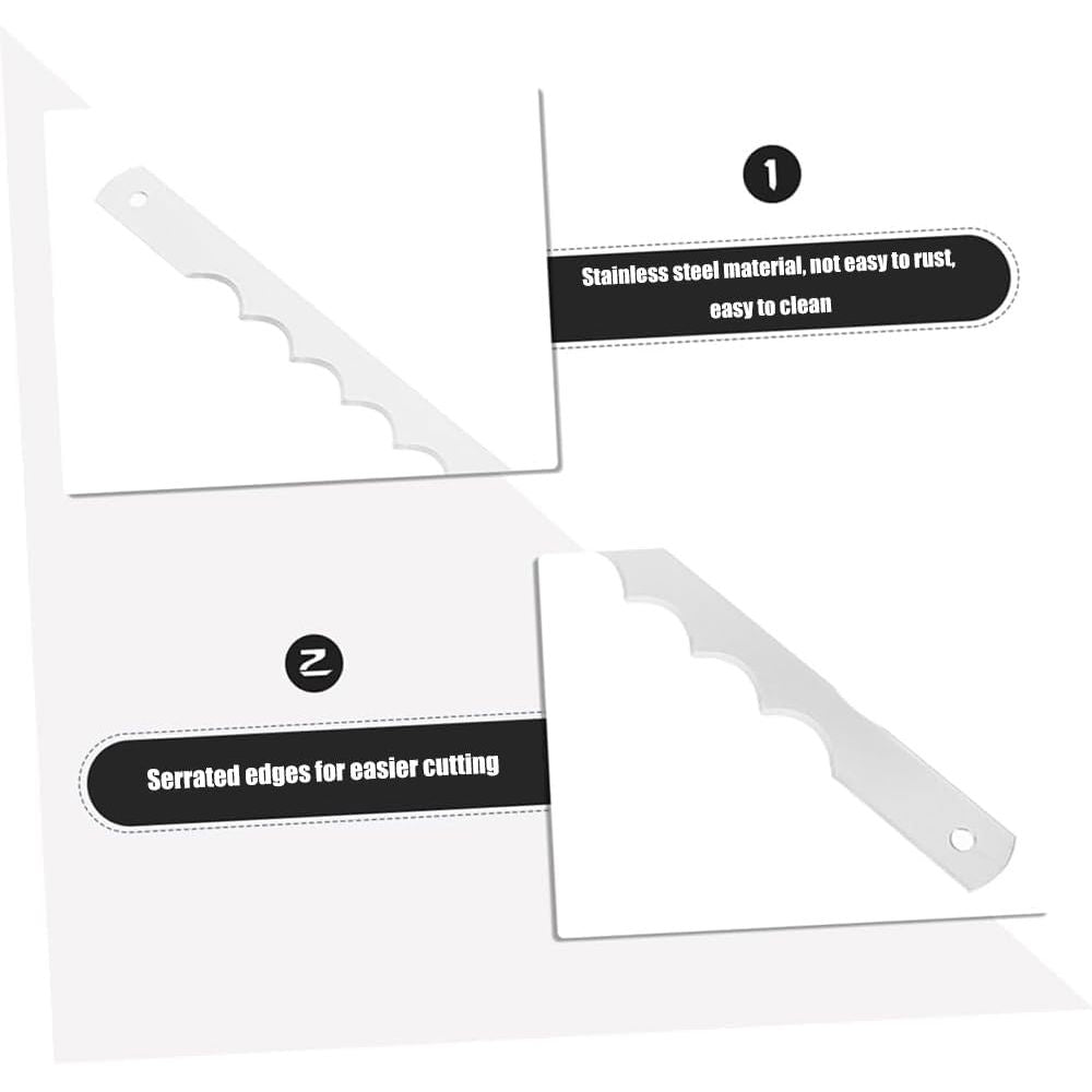 Stainless serrated bread knife replacement blade, source view 3