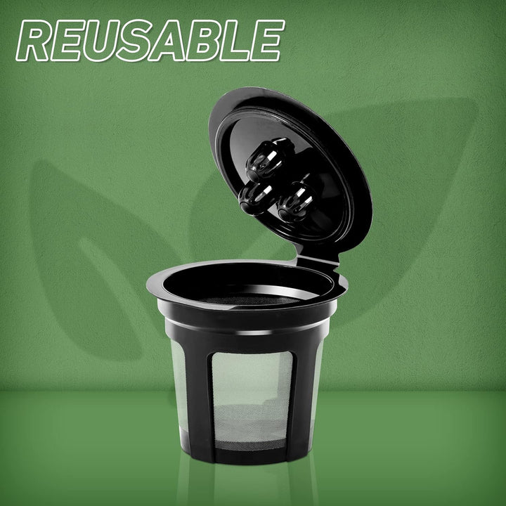 BRIKINTE Reusable Coffee Filter for Ninja Dual Brew Coffee Maker - 3 Pack K Cup Pods and 2 Pack Filter 4 for CFP301 CFP201 - Just Closeouts Canada Inc.