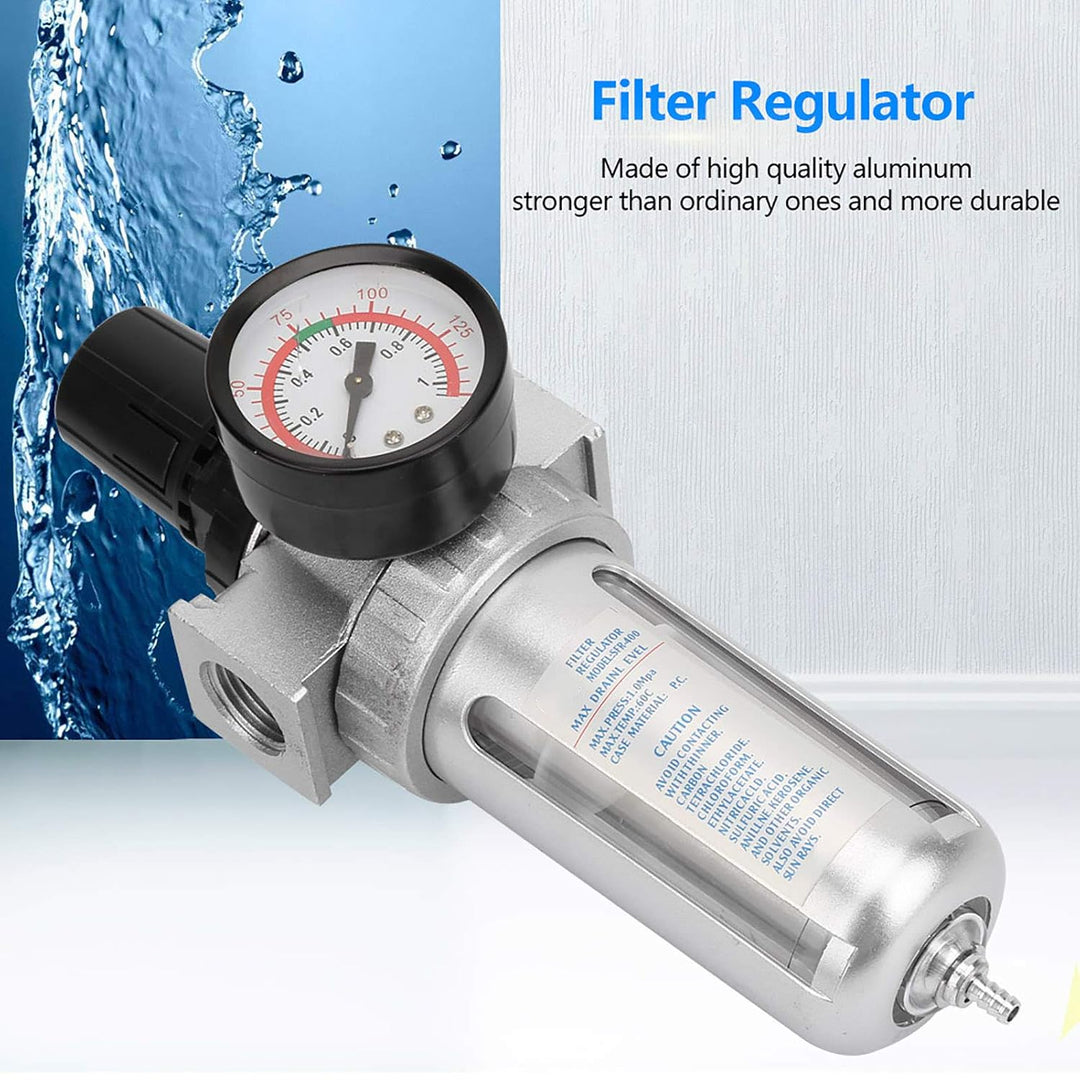 BSP 1/2-Inch Air Filter Regulator with Water Trap - Just Closeouts Canada Inc.X003Z9C9HB