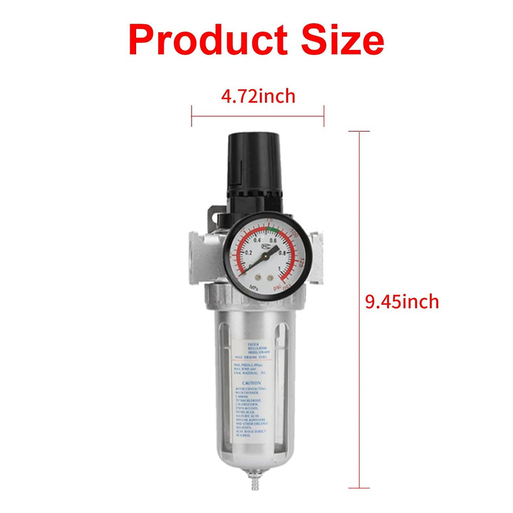 BSP 1/2-Inch Air Filter Regulator with Water Trap - Just Closeouts Canada Inc.X003Z9C9HB