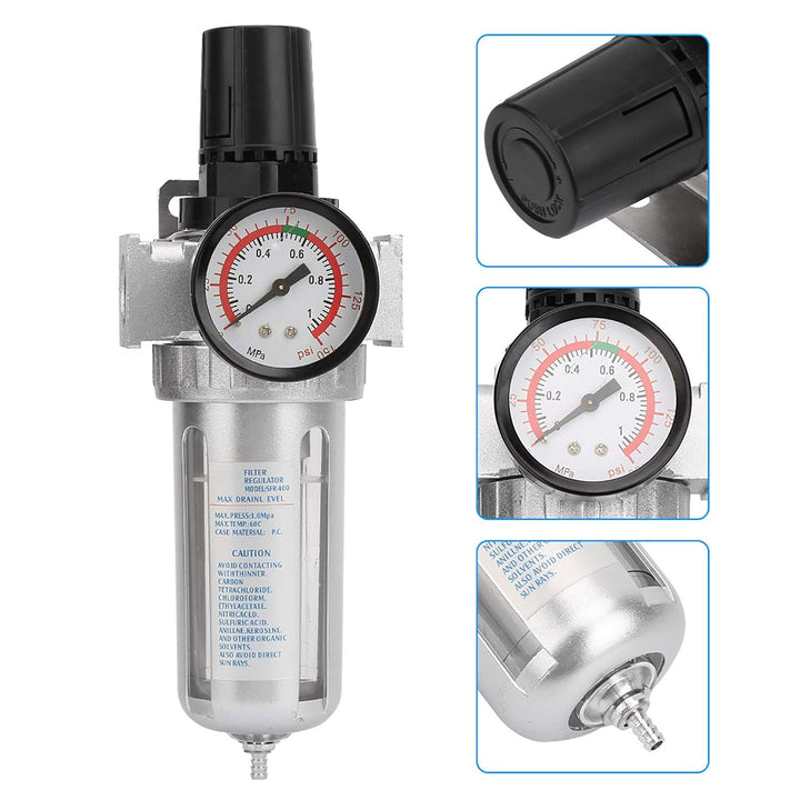 BSP 1/2-Inch Air Filter Regulator with Water Trap - Just Closeouts Canada Inc.X003Z9C9HB