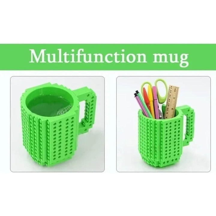 Building Blocks Cup, Reusable Brick Party Kids Cup, Creative DIY Cup Unique Pen Holder, Novelty Gifts for Kids Adults Birthday Xmas - Just Closeouts Canada Inc.