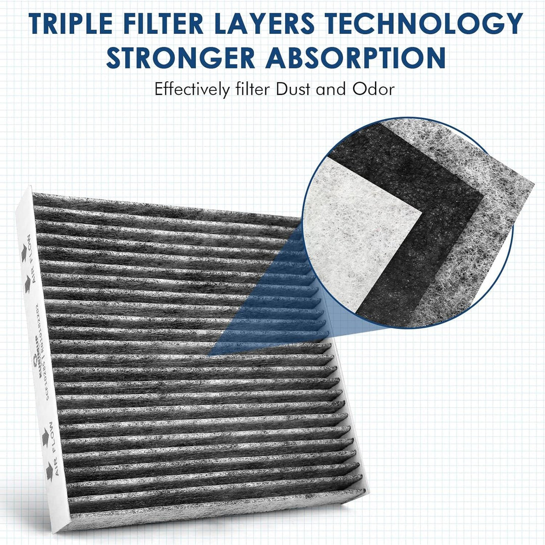 Cabin Air Filter, Replacement for CP966 CF11966,Premium Cabin filter with Activated Carbon, Fit for Buick Enclave/Envision/Regal, Chevrolet Malibu, GMC Sierra/Yukon(1 pack) - Just Closeouts Canada Inc.