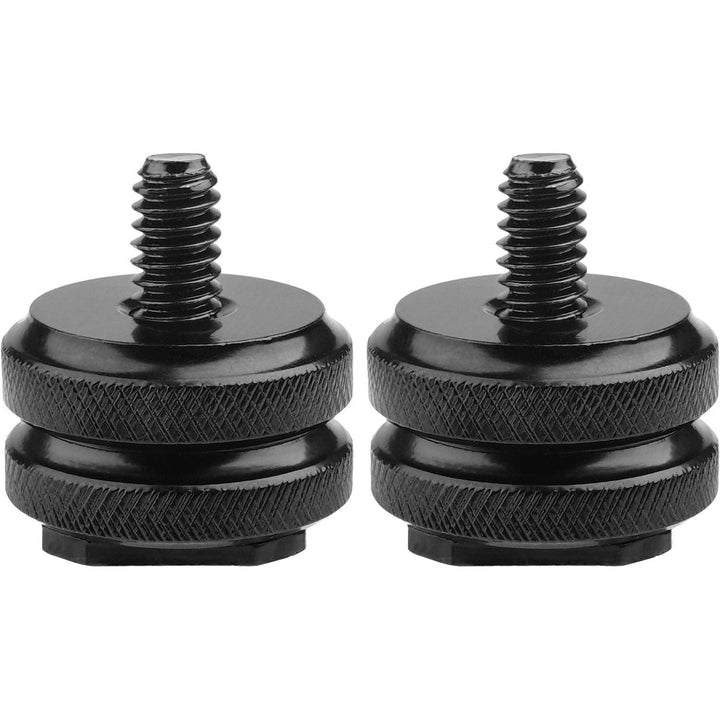 Camera Hot Shoe Mount to 1/4"-20 Tripod Screw Adapter Flash Shoe Mount for DSLR Camera Rig (Pack of 2) - Just Closeouts Canada Inc.