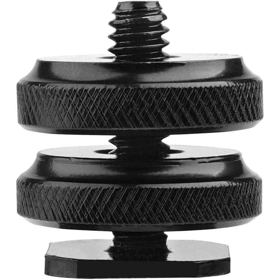 Camera Hot Shoe Mount to 1/4"-20 Tripod Screw Adapter Flash Shoe Mount for DSLR Camera Rig (Pack of 2) - Just Closeouts Canada Inc.