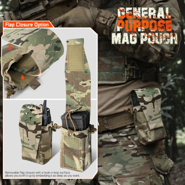 Camogreen MOLLE Double Magazine & Utility Pouch - Just Closeouts Canada Inc.