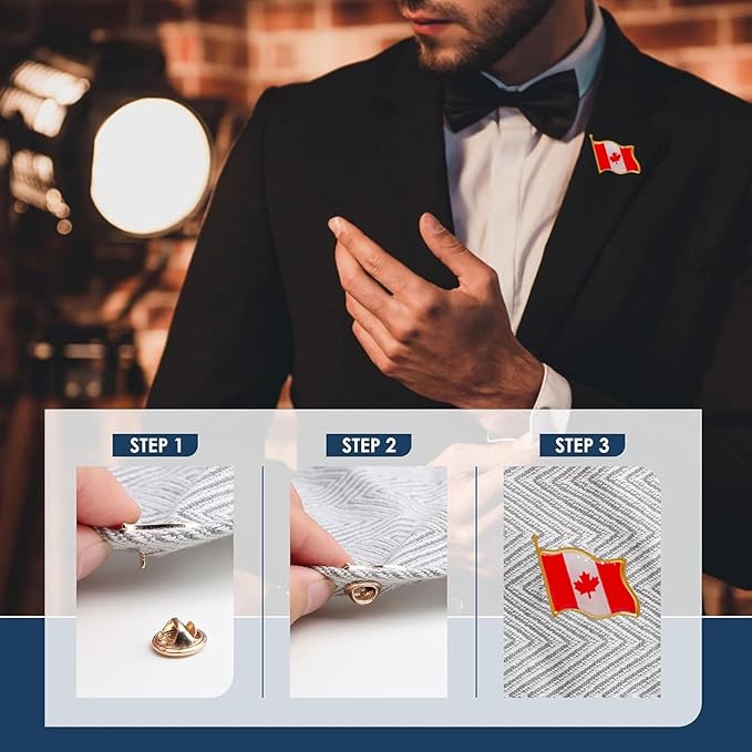Canada Lapel Pin for Travel, Canadian Maple Leave Pin Brooches Bulk Canada Maple - Leaf Pins - Just Closeouts Canada Inc.