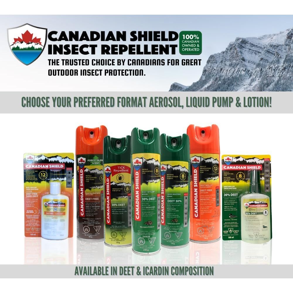 Canadian Shield Insect Repellent 20% Icaridin | Deet Free Aerosol, 142G - CSA03 - Just Closeouts Canada Inc.628678899148