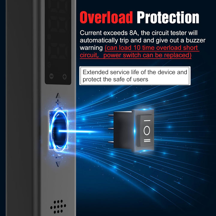 Car Circuit Tester,12V & 24V DC Automotive Test Light,LED Power Circuit Probe Tester Fuse Tester Voltage Tester Short Circuit Finder Component Activation Continuity Tester - Just Closeouts Canada Inc.