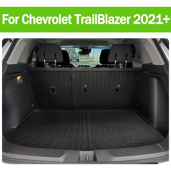 Cargo Liner Fits for Chevy Chevrolet Trailblazer 2021 2025 2024 2023 2022 Trunk Liner All Weather Cargo Mat, Custom Fit TPE Anti-Slip Car Seat Back Protector Accessories (with Backseat Mat) - Just Closeouts Canada Inc.