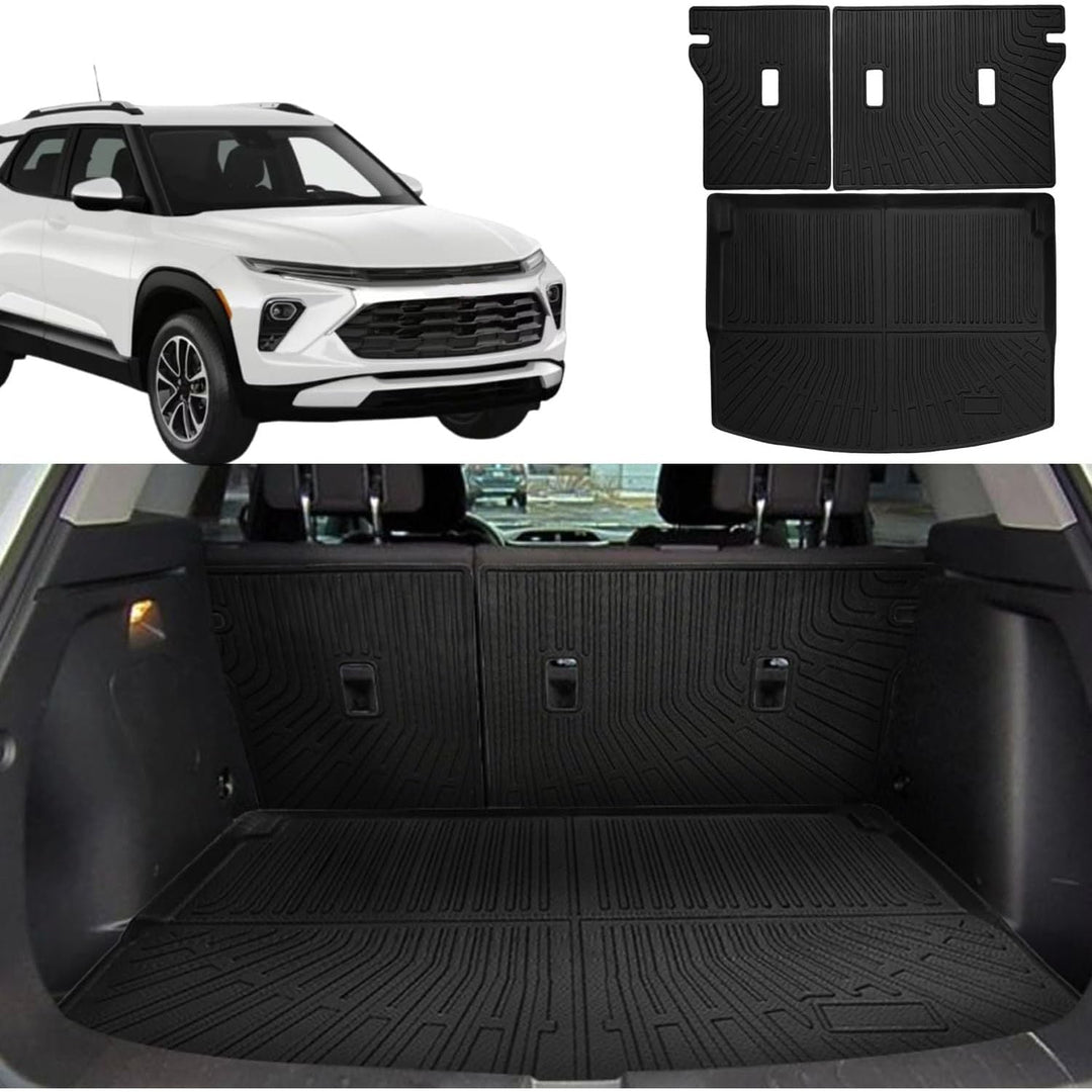Cargo Liner Fits for Chevy Chevrolet Trailblazer 2021 2025 2024 2023 2022 Trunk Liner All Weather Cargo Mat, Custom Fit TPE Anti-Slip Car Seat Back Protector Accessories (with Backseat Mat) - Just Closeouts Canada Inc.