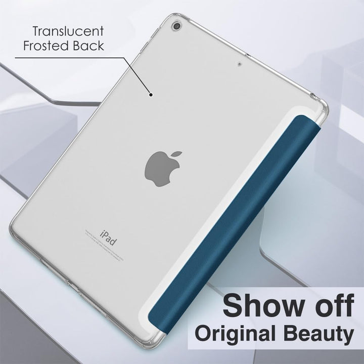 Case for iPad 9th Generation 2021/ iPad 8th Generation 2020/ iPad 7th Generation 2019, Soft Frosted Back Cover Slim Shell Case with Stand for iPad 10.2 inch,Auto Wake/Sleep, Cobalt Blue - Just Closeouts Canada Inc.