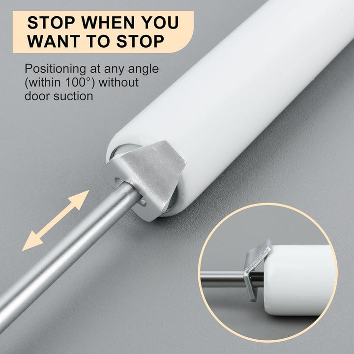 CASONNIK Storm Door Closer, White, Standard Duty Pneumatic Screen and Storm Door Closer - Just Closeouts Canada Inc.