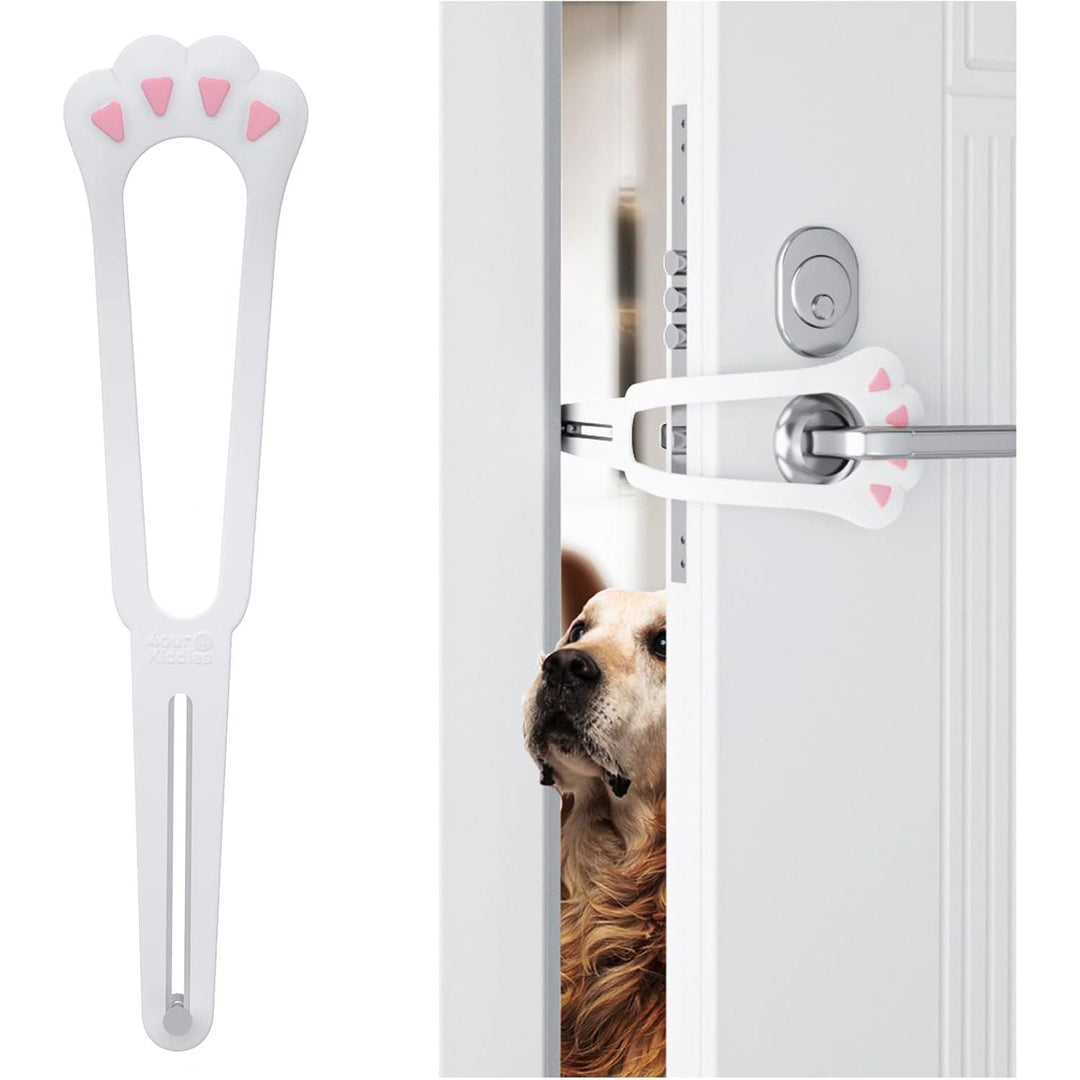 Cat Door Latch, Adjustable Cat Door Stopper Dog Proof Cat Litter Box with Door Access from 1.1" to 5.5", Pet Door Latch Holder Easy to Install, No Drill or Cut (1 Pack - Just Closeouts Canada Inc.