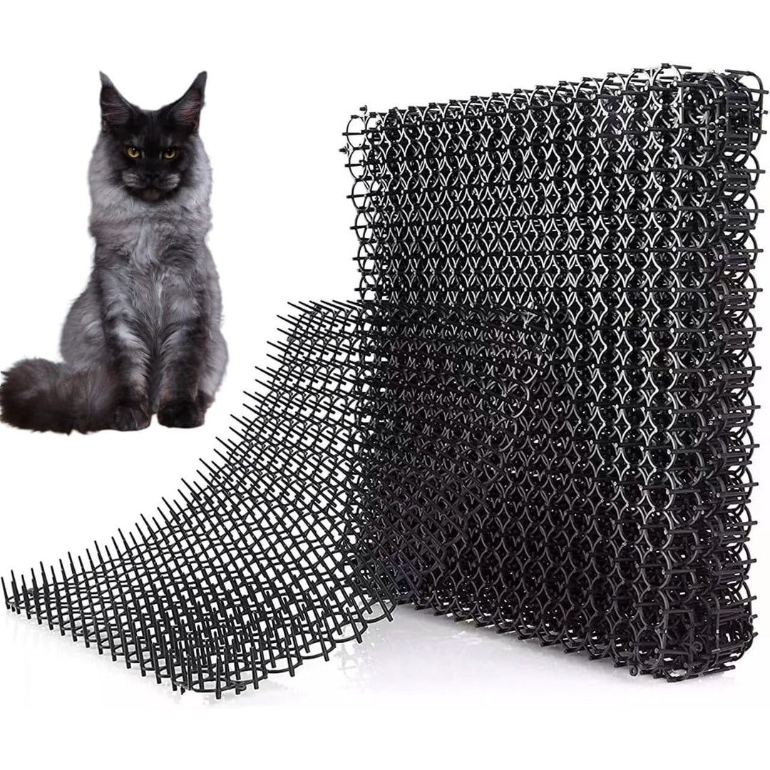 Cat Repellent Mat, Cat Repellent Mat Indoor & Outdoor for All Seasons, Keep Cats Out of Yard Permanently 5.9x7.8 inch, with Plastic Spikes(12 Pcs) - Just Closeouts Canada Inc.