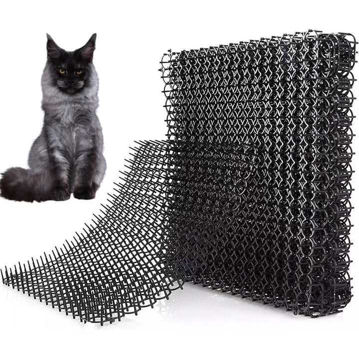 Cat Repellent Mat, Cat Repellent Mat Indoor & Outdoor for All Seasons, Keep Cats Out of Yard Permanently 5.9x7.8 inch, with Plastic Spikes(12 Pcs) - Just Closeouts Canada Inc.