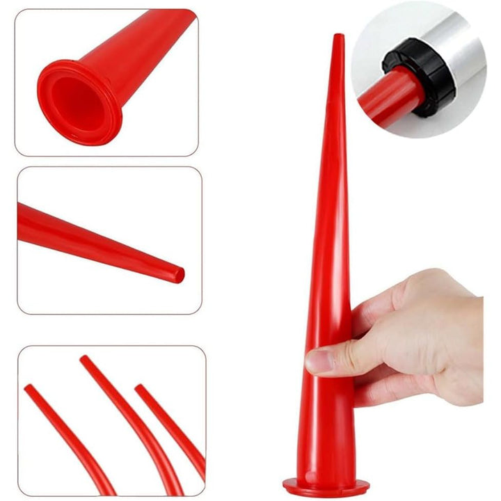 Caulking Nozzle, Plastic Caulk Nozzle Applicator, Sausage Caulking Extension Tool, Curved Caulking Nozzle, Replacement Door Window Long Caulking Nozzle for Kitchen Bathroom - Just Closeouts Canada Inc.