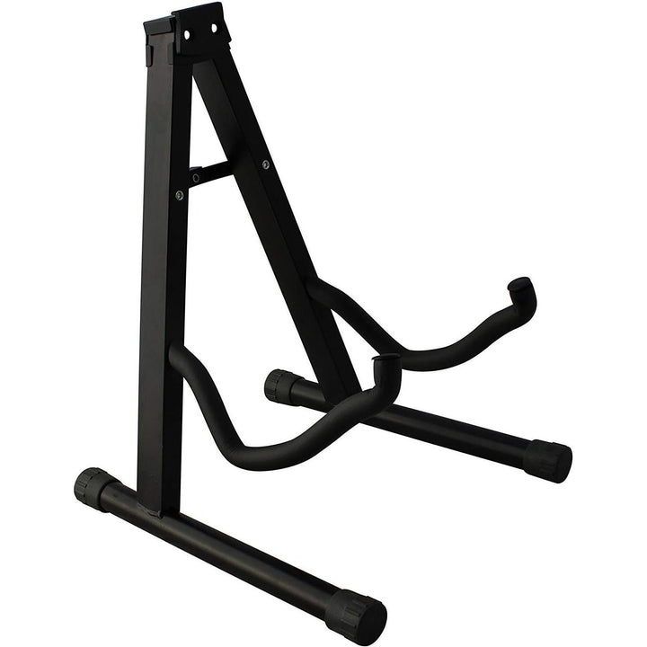 CC CAIHONG Guitar Stand Floor Folding Universal A frame Stand for All Guitars Acoustic Classic Electric Bass Travel Guitar Stand - Black - Just Closeouts Canada Inc.