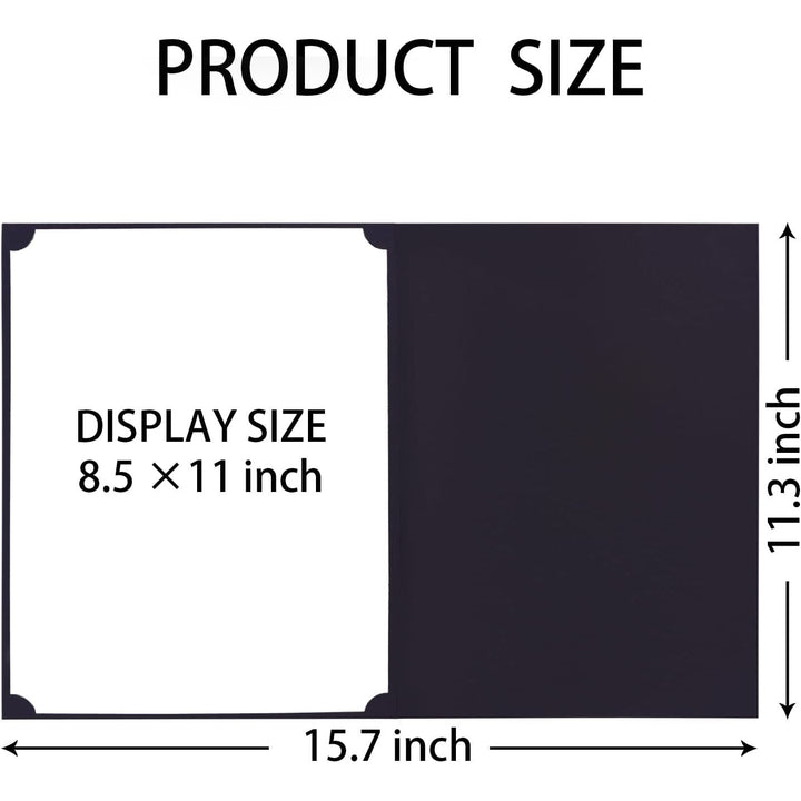 Certificate Holders, Black Certificate Frame Diploma Covers with Gold Foil Border for Letter Size 8.5x11 Inches Award Certificate Papers and Documents, 30pack - Just Closeouts Canada Inc.