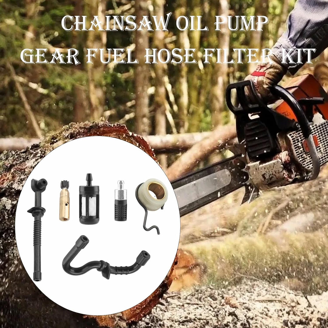 Six-piece chainsaw oil pump repair kit