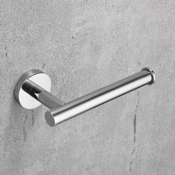 Chrome Toilet Paper Holder Towel Ring, Bathroom Hardware Hand Towel Holder Silver 2 Pieces Wall Mount Bathroom Accessories Set Stainless Steel - Just Closeouts Canada Inc.