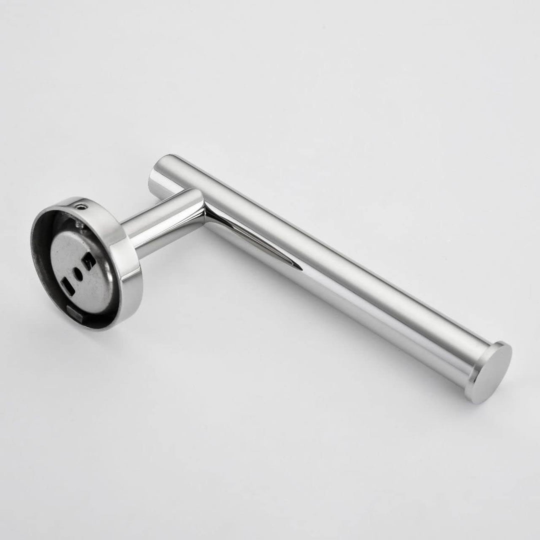 Chrome Toilet Paper Holder Towel Ring, Bathroom Hardware Hand Towel Holder Silver 2 Pieces Wall Mount Bathroom Accessories Set Stainless Steel - Just Closeouts Canada Inc.