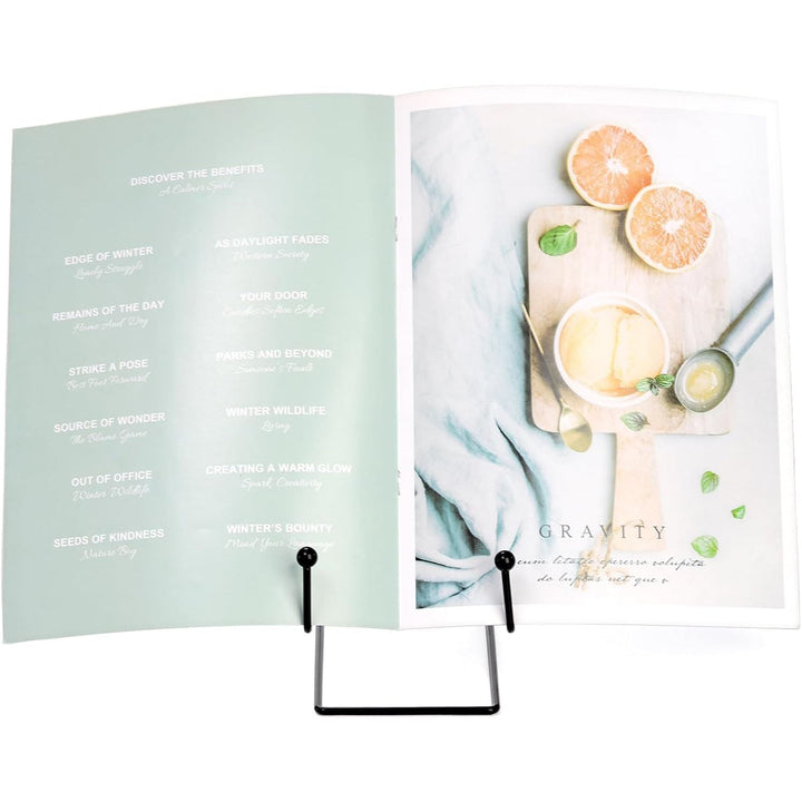 Cididu 6 Pack 8 Inch Plate Stands for Display, Metal Black Picture Frame Holder Stand, Photo Stands for Table Display, Book Display Stand for Decorative Plate, Platter, Plaque, Picture Photo Easel - Just Closeouts Canada Inc.