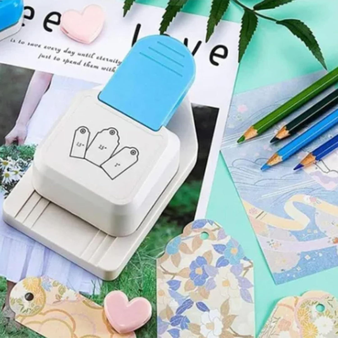 Circle Paper Punch, 1.5" 2" 2.5" Paper Punches for Crafting, 3 in 1 Tag Punches for Paper Crafts, Stamp Hole Puncher Gift Tag Cutter Punch for Paper Crafts Card Making and Scrapbooking - Just Closeouts Canada Inc.X0041N44N7