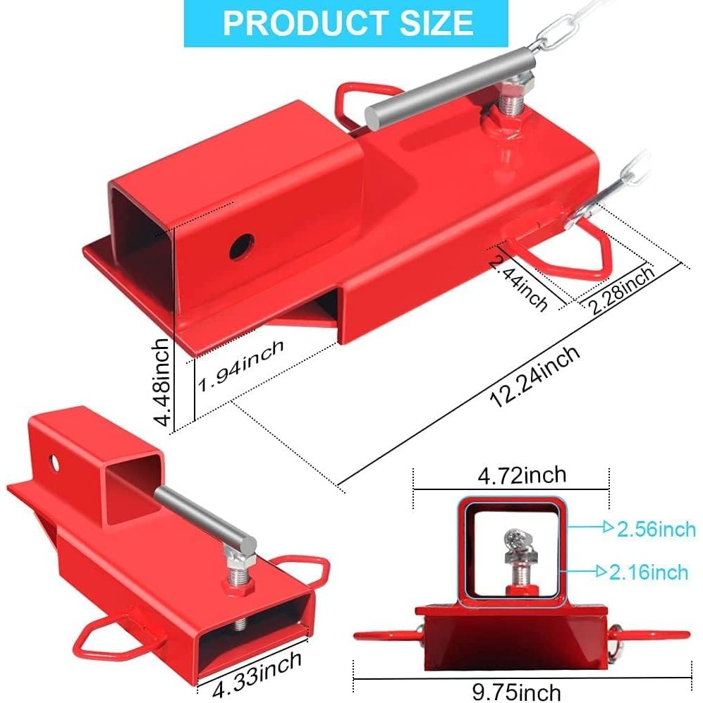 Clamp-On Forklift Trailer Hitch Adapter with 2-Inch Receiver - Just Closeouts Canada Inc.