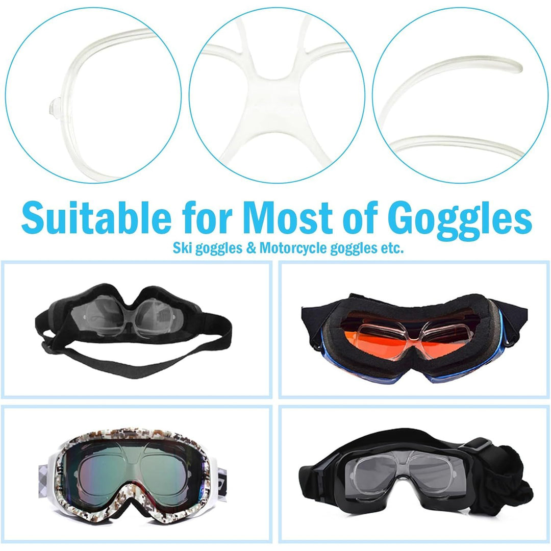 Clear Flexible Prescription Lens Insert Frame for Ski Goggles - Just Closeouts Canada Inc.