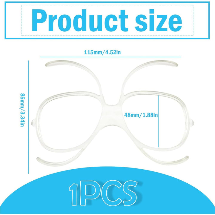 Clear Flexible Prescription Lens Insert Frame for Ski Goggles - Just Closeouts Canada Inc.