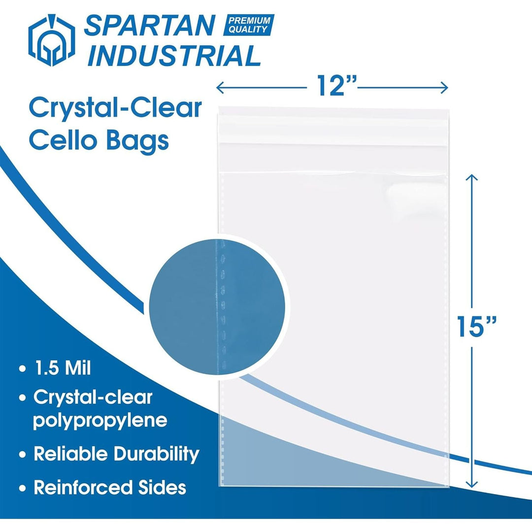 Clear Resealable Packaging Bags – 12 × 15 Inches, 100 Pack - Just Closeouts Canada Inc.