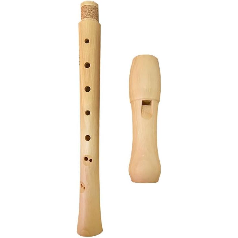 CLIFTON 8 - Hole Soprano Descant Wooden Recorder Flute with Cleaning Brush & Textile Carry Bag For School Student Home Beginning learners (Baroque Fingering) - Just Closeouts Canada Inc.
