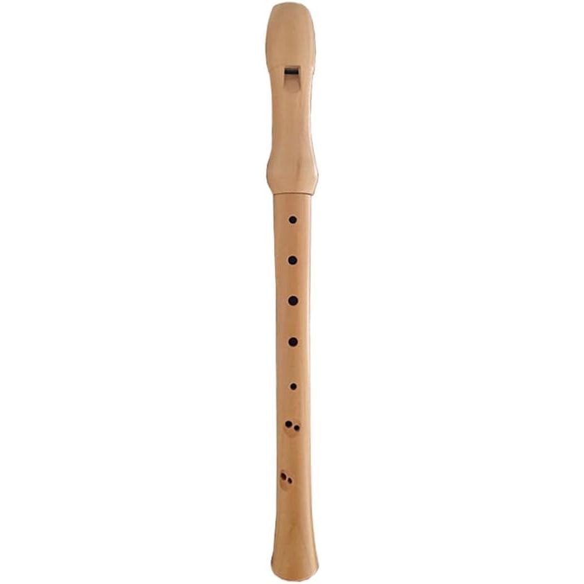 CLIFTON 8 - Hole Soprano Descant Wooden Recorder Flute with Cleaning Brush & Textile Carry Bag For School Student Home Beginning learners (German Fingering) - Just Closeouts Canada Inc.